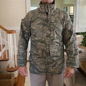 Camouflage parka, barrier wear, small, water repellant